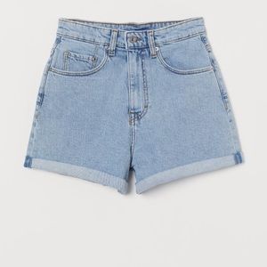 High Waisted Mom Jean Shorts